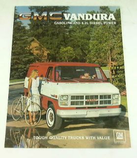 1984 84 GMC Vandura Van Brochure G3500 G1500 G2500