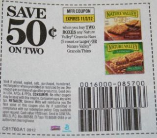  Valley Granola Bars 5 Count or Larger or Granola Thins Coupons