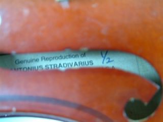 Scherl Roth R300E2 1 2 Violin Stradivarius Glasser Bow