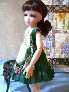 Hanky Dress for 10 to 12 Doll Pretty Flowered Dress