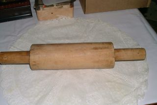 Vintage One Piece All Solid Wood Rolling Pin