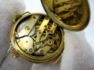  Diamond Enamel 14k Gold Pocket Watch to Wrist Watch Conversion