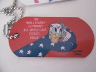 Disney Mickey Mouse Donald Duck Dog Tags USA Seller