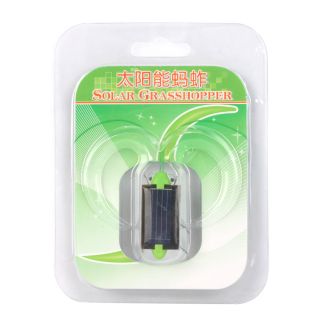 Solar Energy Powered Toy Grasshopper Green Science New Fun Gadget Gift