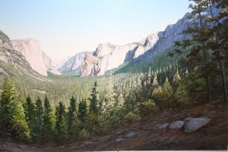 John Grandfield Original Oil Painting Yosemite Valley Sierras