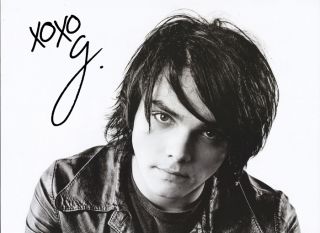 My Chemical Romance Gerard Way 2 Signed Promo Poster