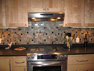 Travertine Herringbone Slate Granite Mosaic Tiles Kitchen Backsplash
