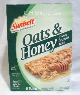 Sunbelt Oats Honey Chewy Granola Bars 8 Oz