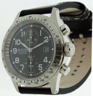 Glycine Gents Stratoforte Chronograph Watch 3803 19AT Swiss Made