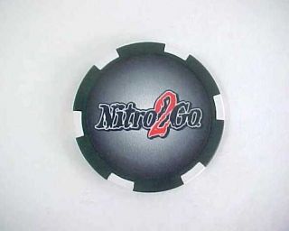 Nitro2Go High Energy Shots Drinks & Pills Promotional Poker Chip Black