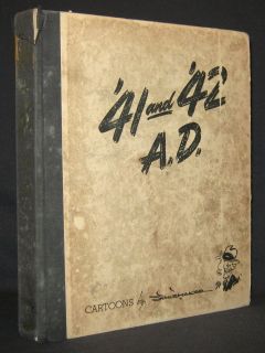 Vaughn Shoemaker 41 and 42 A D Cartoons 1942 1st Ed Signed HB