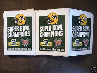 1997 Green Bay Packers Miller Beer Super Bowl Stickers Lot of 13
