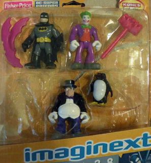 Fisher Price DC Super Friends Batman Penguin Joker New