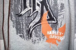 Classic GRAY Eagle HARLEY DAVIDSON Long Sleeved Shirt Extra Large