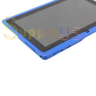  Google Android 4.0 Blue Tablet PC Capacitive Touch Screen Wifi + Case