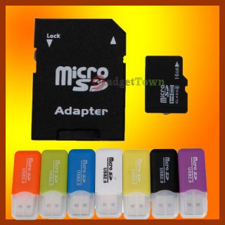  16g 16GB Micro SD SDHC 16 G GB TF Memory Card Adapter Reader