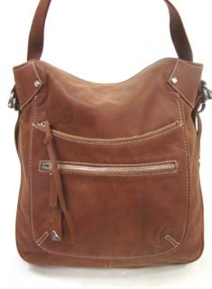 Francesco Biasia Brown Leather Hobo Shoulder Handbag