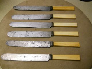 Vintage J Russell Co Green River Butter Knives 6
