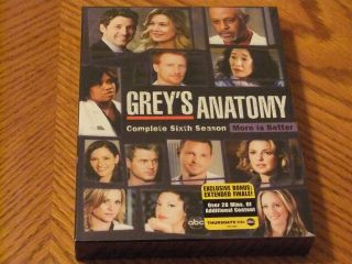 DVD New Greys Anatomy Season 6