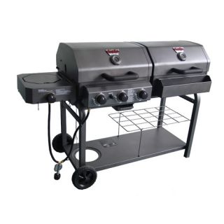 Char Griller Double Play Combo Gas and Charcoal Grill 5252