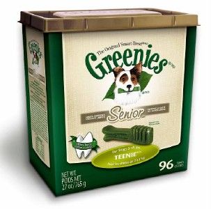 Greenies Senior Dental Dog Treat Canister 27oz Teenie