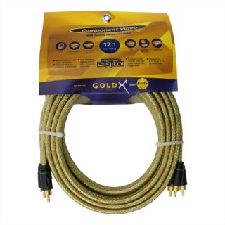 New 12 GoldX Plusseries Gxav Hi Def Component M to M Video Cable