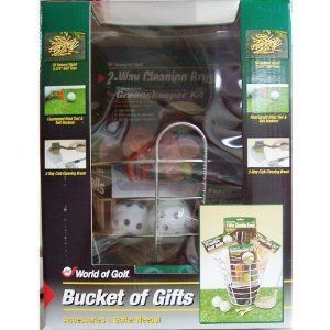 Golf Gifts Gallery Golf Bucket of Gifts Balls Tees Divot Tool Ball