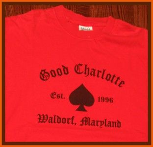 Good Charlotte Rock Concert Tour T Shirt XL