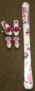New Rossignol Fun Girl Downhill Skis 110cm with Roxy T4 Bindings