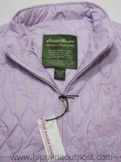  Bauer Embroidered 650 Premium GOOSE Down Vest Womens Size Large