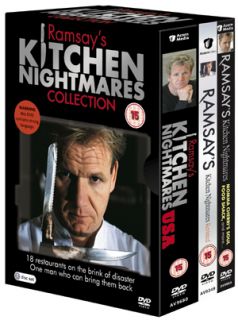 Ramsays Kitchen Nightmares Box Set 7 Discs DVD 5036193099656