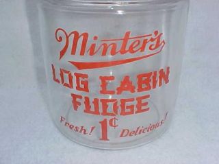 1940s Toms Peanut 2 Gal Jar w Hinged Tin Lid Toms Store Lance