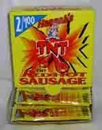Hannahs 2 $1 TNT Sausage 7oz ea 50ct Box Indiv Wrap
