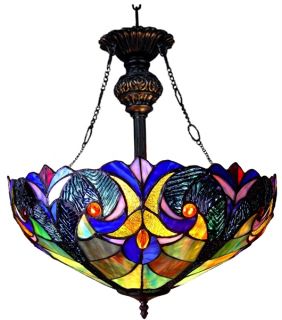  Styled Tiffany Style Stained Glass Pendant Lamp 18 Shade