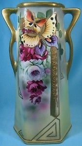 royal nippon nishiki porcelain vase art nouveau deco time left