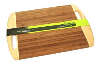  SALE TruBamboos Large Bamboo Cutting Board with Handles 16.0 x 11.5