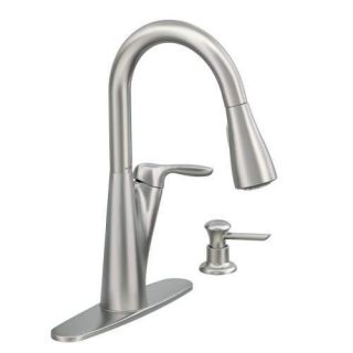 Moen Harlon 87499SRS 1 Handler Kitchen Faucet in Spot Resist Stainless