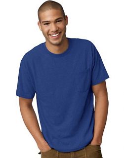 Hanes Tagless EcoSmart Mens Pocket T Shirt Style 5177
