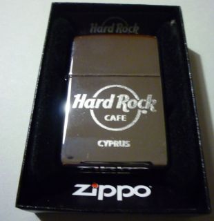 Hard Rock Cafe CYPRUS Nicosia SILVER CHROME ZIPPO LIGHTER New FREE