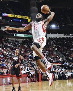 James Harden ROCKET LAUNCH Houston Rockets 2012 13 NBA Premium Poster