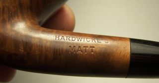 Vintage Hardwickes Matt Bent Smoking Pipe