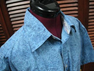 Southbridge Robert Graham Short Sleeve Dress Shirt Mint L Cotton