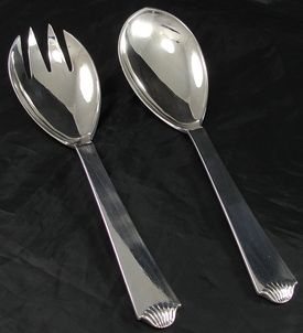 Hans Hansen Vendome Pattern Sterling Silver Salad Serving Set Spoon