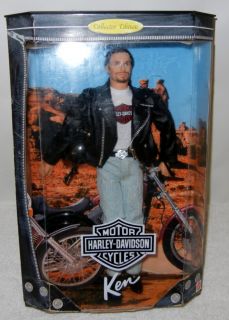 Barbie Doll Collector Edition Ken 1998 Harley Davidson Motorcycle