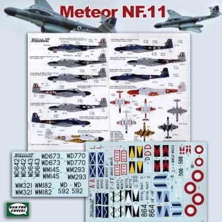 Gloster Meteor NF 11 NF 13 TT 20 1 48 Decals XtraDecal 48051