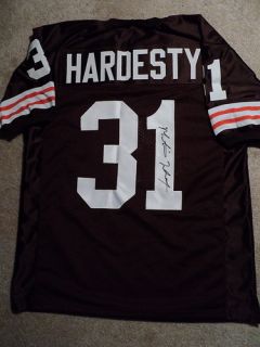 Montario Hardesty Signed Cleveland Browns Jersey COA