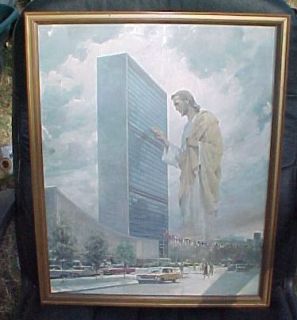 1961 Jesus Prince of Peace Harry Anderson 16x20 Print United Nations