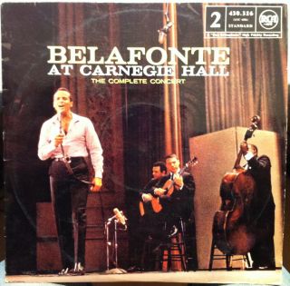 Harry Belafonte at Carnegie Hall LP 430 316 France VG