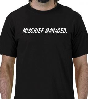 Harry Potter Mischief Managed T Shirt Funny Dumbledore