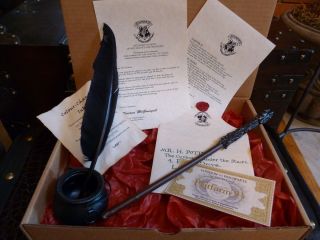 Harry Potter Magic Wand Cauldron Quill Ink Recepie Acceptance Letter